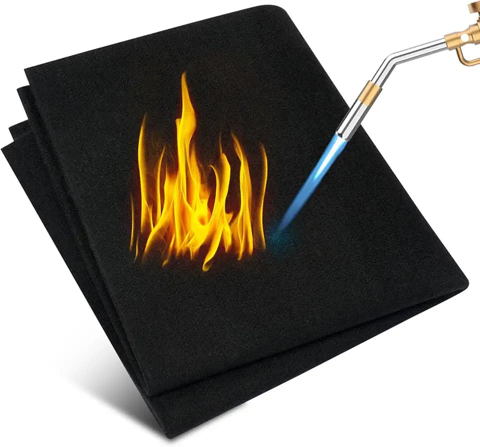 Flintronic Feuerfeste Unterlage, 50x50 cm - Hitzeschutzmatte hitzebeständig