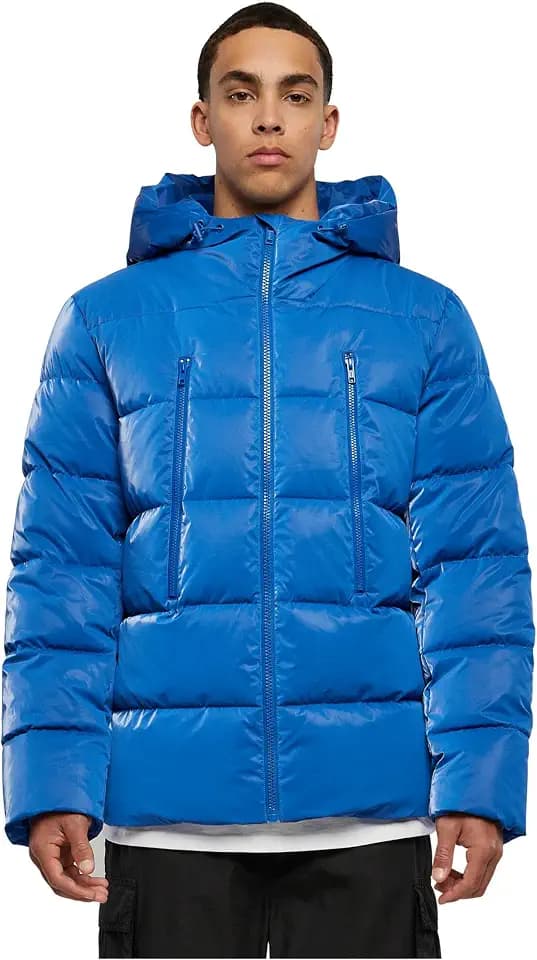 Urban Classics Shark Skin Puffer Jacket Männer Winterjacke schwarz