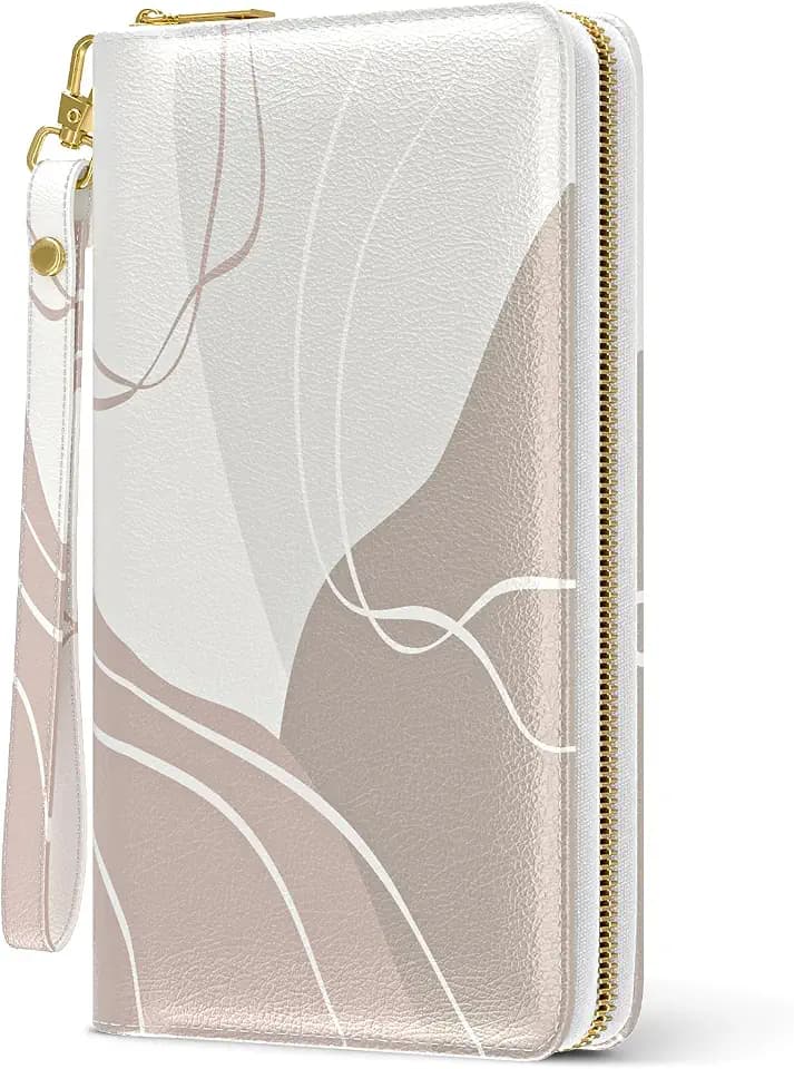 Aiawoxc Womens Wallet, RFID Wristlet Wallets for Women, Ladies Clutch Purses, Large Travel Card Holder with Phone Holder