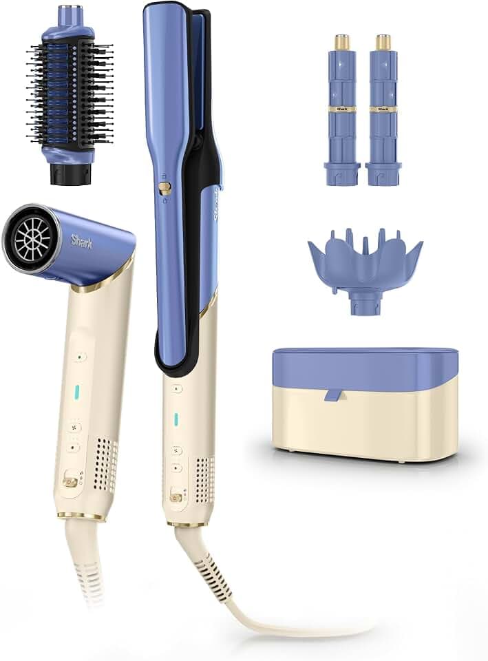 Shark FlexStyle Glam, Ceramic+Powerful Air Styling+Drying System, HD6042SPL
