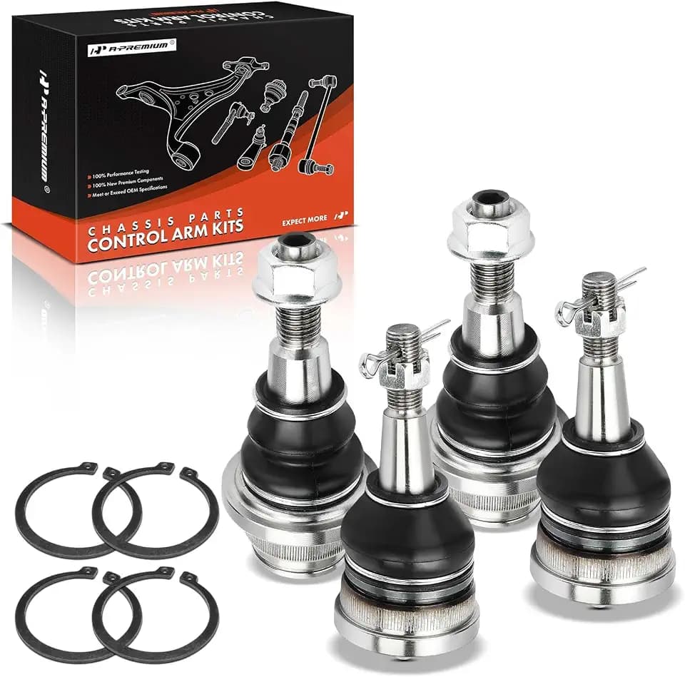 A-Premium Set of 4, Front Upper & Lower Ball Joint Kit