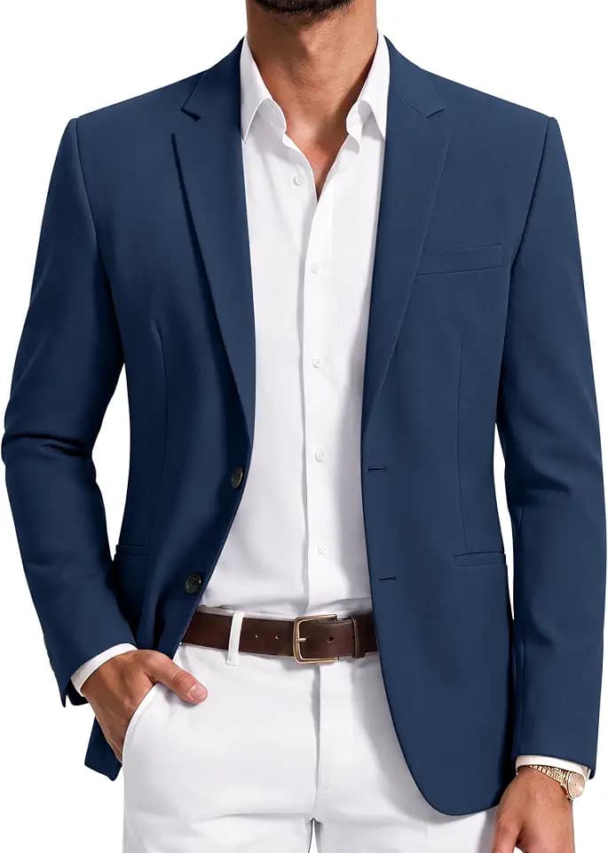 COOFANDY Mens Sport Coat Regular Fit Lightweight Blazer Jacket Two Button