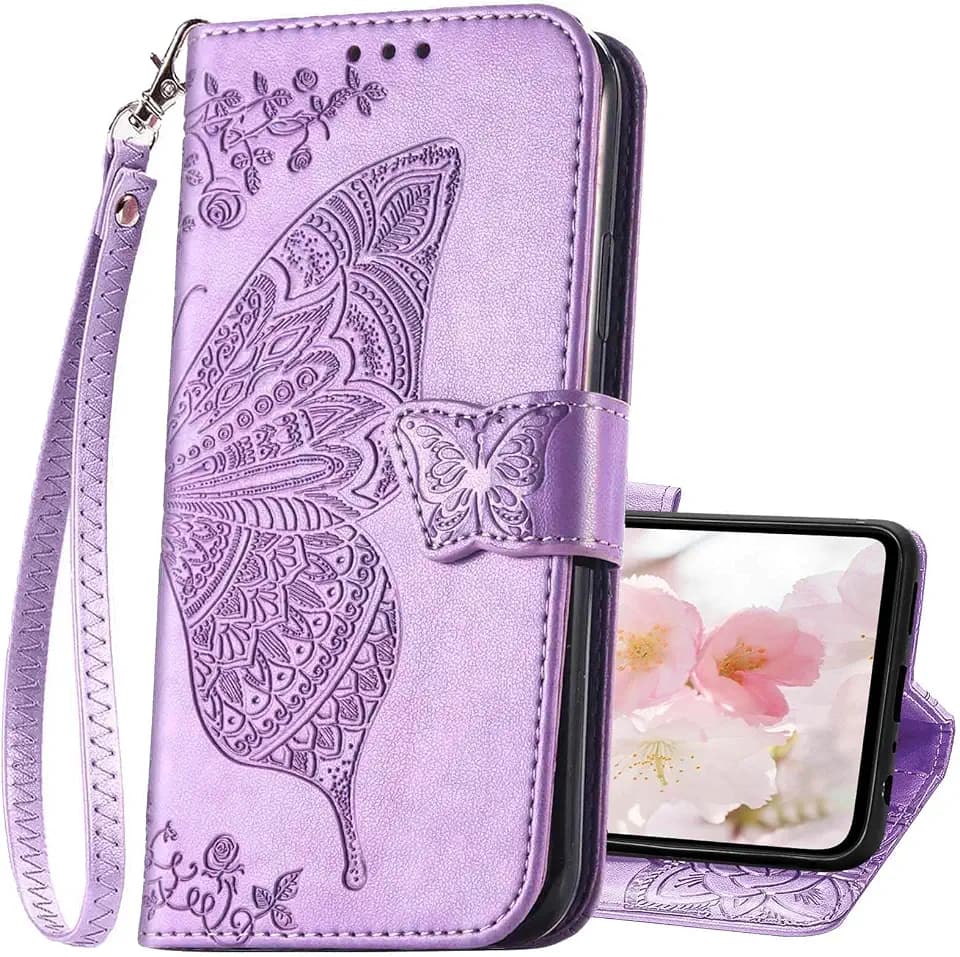 for Samsung Galaxy A16 5G Phone Case Wallet, Lavender