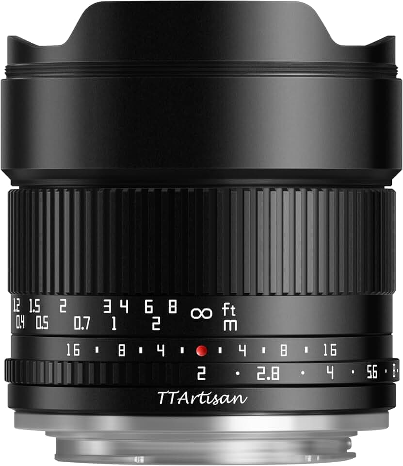 TTArtisan APS-C 10 mm F2 Metallgehäuse, kompatibel mit Canon RF Mount, Schwarz