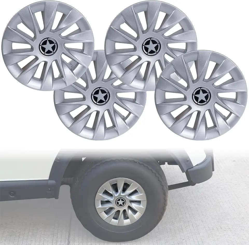 Golf Cart Hub Caps 8 Inch Wheel Covers for EZGO Club Car Yamaha Accessories