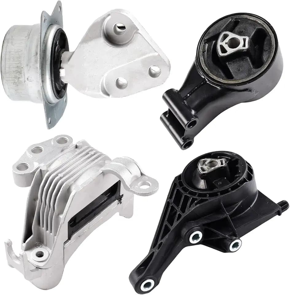 Engine Motor and Trans Mounts Compatible with Chevrolet Malibu 2013-2015 2.5L, Replace OE A5502 A5711 A5501, EM-3196 EM-4128 EM-3194, 13346302, Set of 4