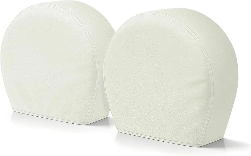 Explore Land Tire Covers 2 Pack Fit Tire Diameters 26-28.75 inch, Off White