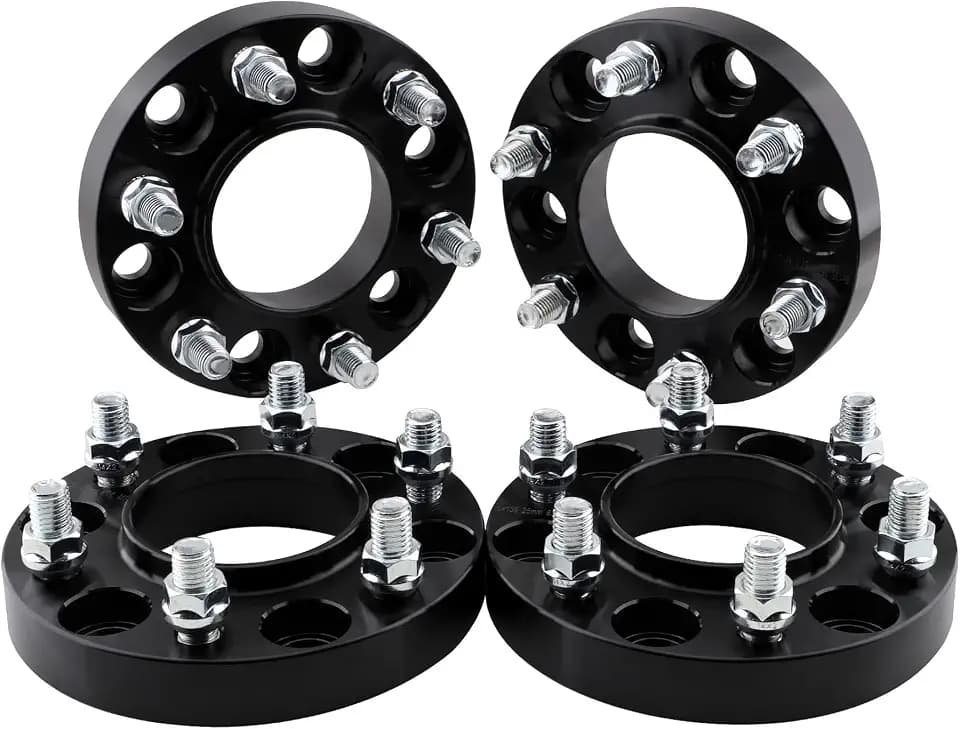 6x135 Hubcentric Wheel Spacers with M14x2 Studs 87.1mm Bore 1inch Compatible for 2004-2014 Ford F150 Expedition Lincoln Navigator 4pcs 6 Lug