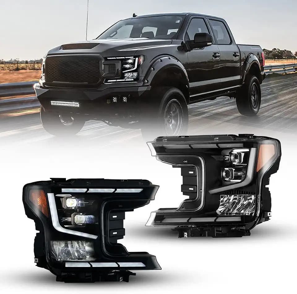 ROXX Full Led Headlights Assembly for 2018 2019 2020 Ford F150