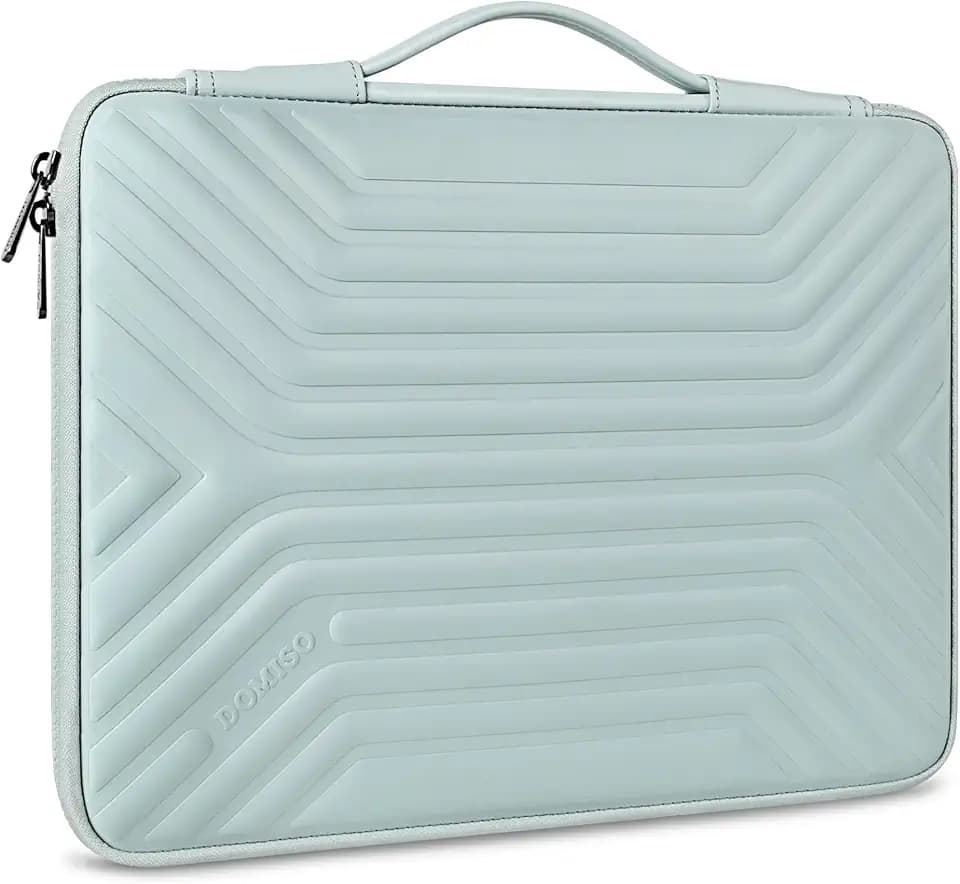 DOMISO 14 Inch Shockproof Waterproof Laptop Sleeve with Handle Lightweight Soft EVA Tablet Case for 14" Laptops/Lenovo ThinkPad/HP Pavilion 14 Stream 14 / Dell, Mint Green