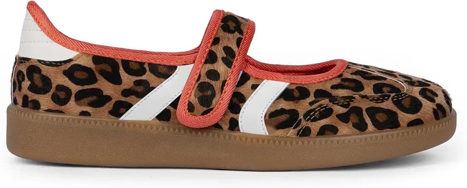 Mary Jane Sneakers for Women Slip on Ballet Flats Walking Retro Sneakers