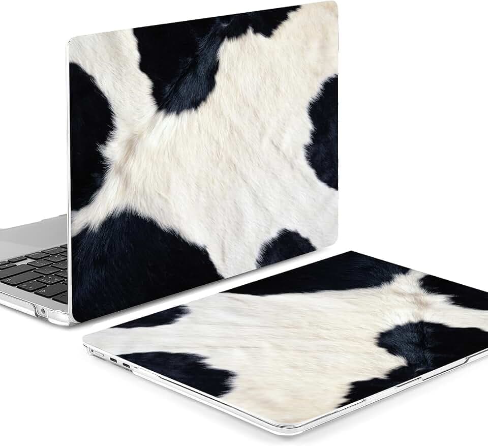 Compatible with MacBook Air 15 inch Case 2026 2025-2023 Release M5 A3448 M4 A3241 M3 A3114 M2 A2941 Plastic Shell Case with Keyboard Cover & Mac OS Keyboard Sticker (Cow Hair)