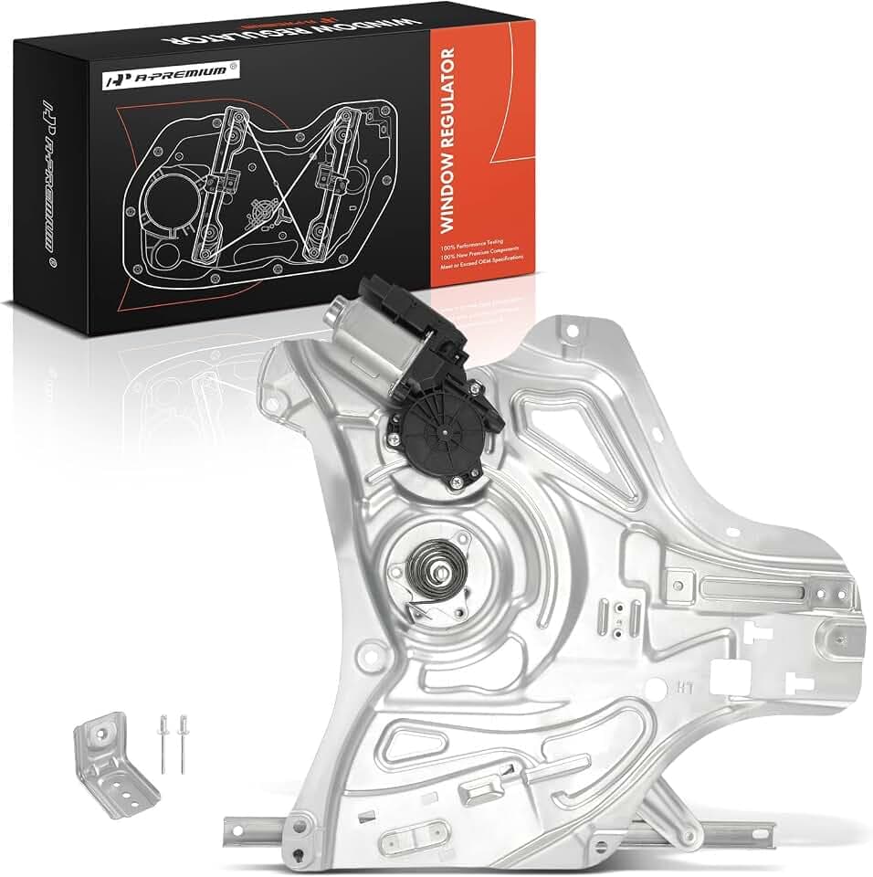 A-Premium Front Driver Side Power Window Regulator with Motor (6-Pin)