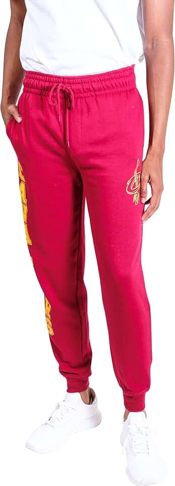 Ultra Game Men's NBA Official Super Soft Team Jogger Sweatpants