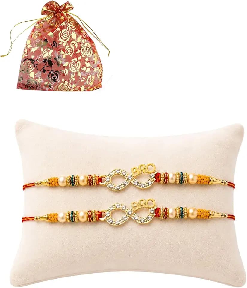 Rakhi bracelet Traditional for Brother Sister, Beautiful & Fancy Designer Raksha Bandhan Rakhi Gift for loving Brother/Sister, Father and Family. Super Snake designer Rakhi - Set of 2.
