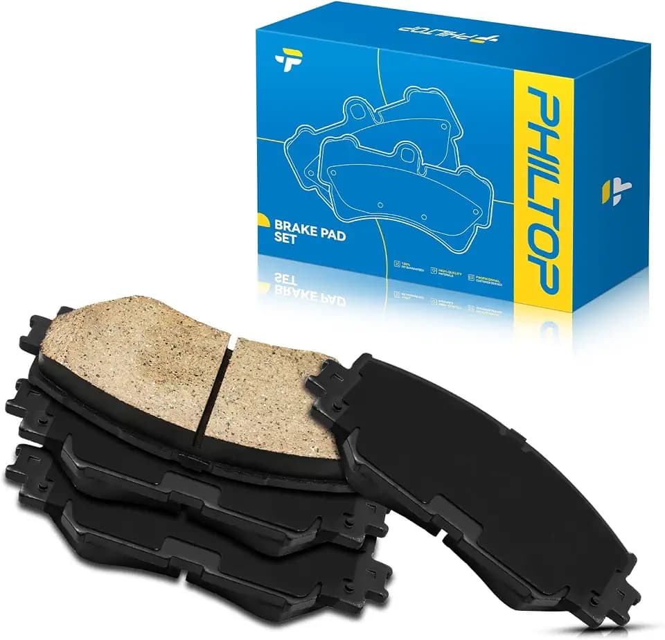 PHILTOP Ceramic Front Brake Pads For Toyota Corolla 2009-2019, 4 Pcs replace # D1210