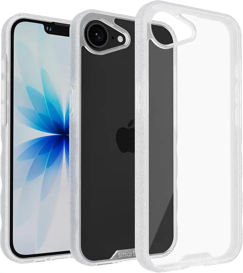 Smartish iPhone 17e/16e Clear Case, Gripmunk, Anti-Yellowing, Slim Grip