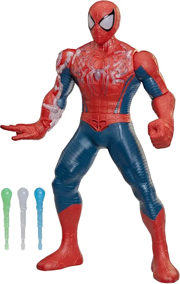 Marvel Spider-Man Brand New Day Power-Charge Spider-Man, Elektronische Actionfigur, 36.8 cm, Superhelden-Spielzeug und Figuren für Kinder, ab 4 Jahren