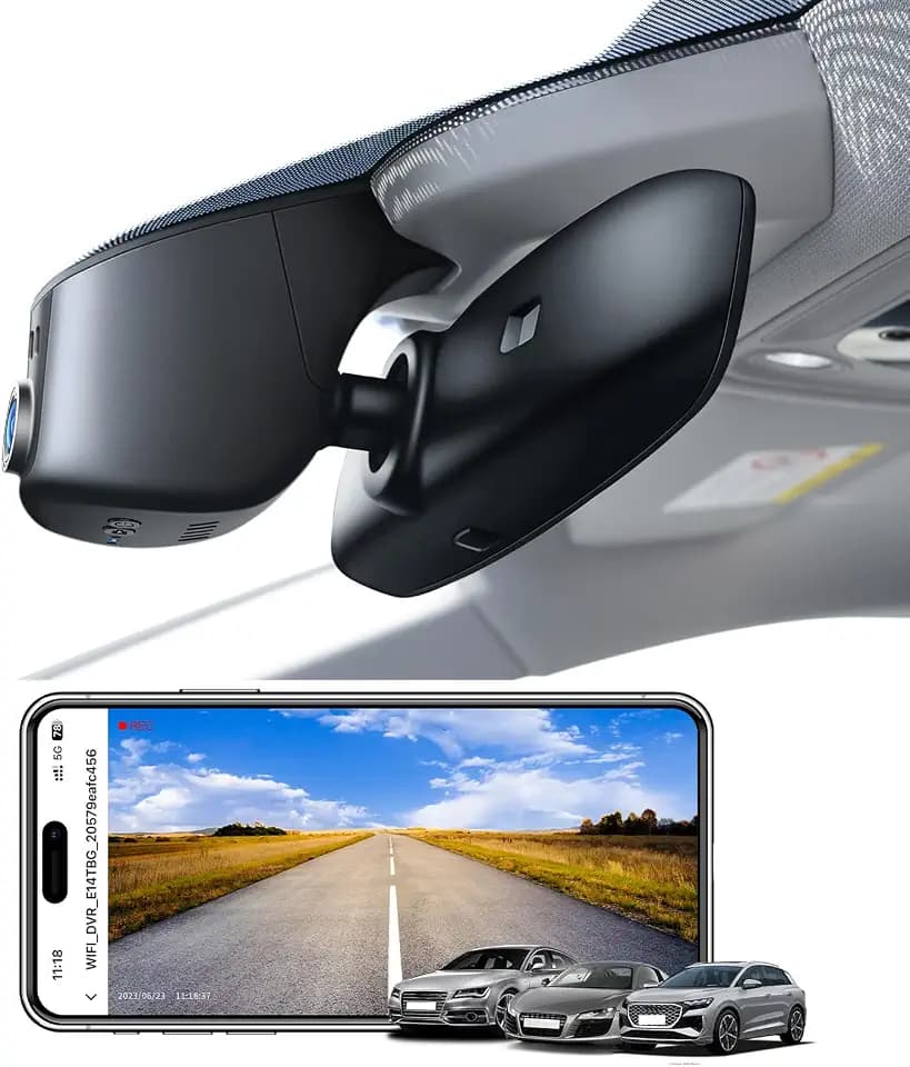 Mangoal 4K Dash Cam fit for Audi Model A (Black)