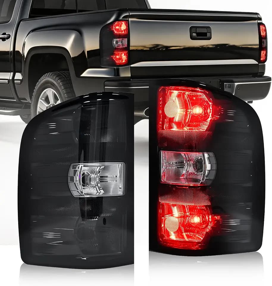 Smoked Tail Lights Assembly for 2007-2013 Chevy Silverado 1500 Tail Lights