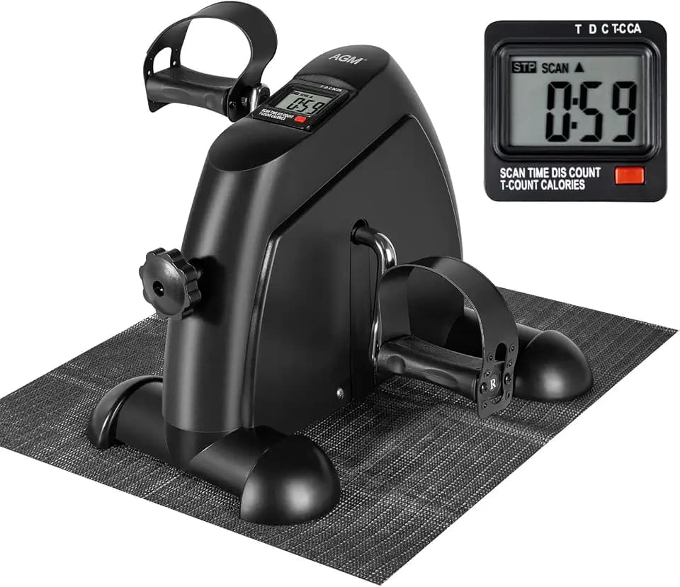 AGM Mini-Heimtrainer, Pedal, zum Sitzen, unter dem Schreibtisch