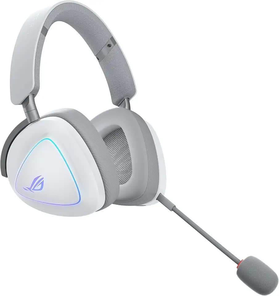 Asus Delta II White kabelloses RGB Gaming Headset