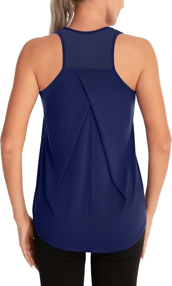 Damen Sport Tank Top Ärmelloses Leichte Fitness Top Yoga Oberteile