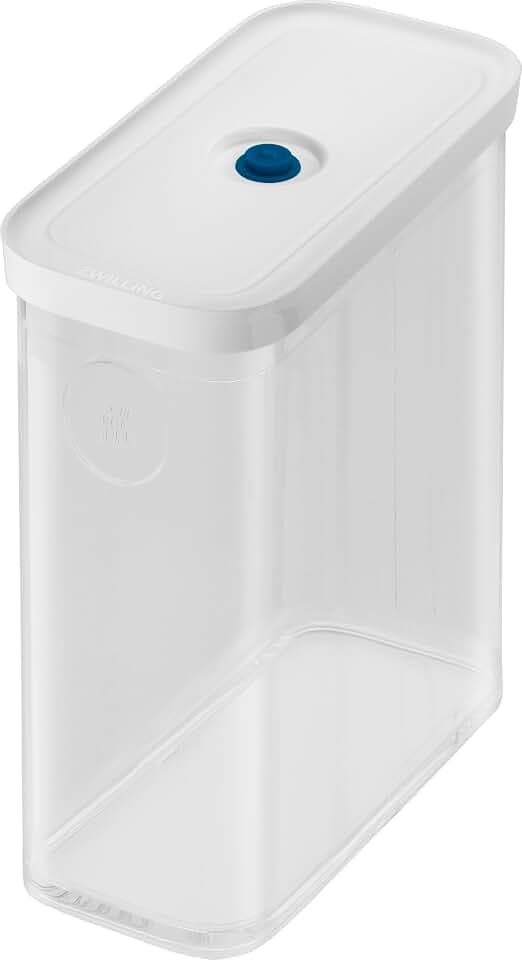 ZWILLING FRESH & SAVE CUBE La Mer Box, Größe 3M, Modulare & Stapelbare Vorratsdose, Vakuumierbare Aufbewahrung, Transparent-La Mer