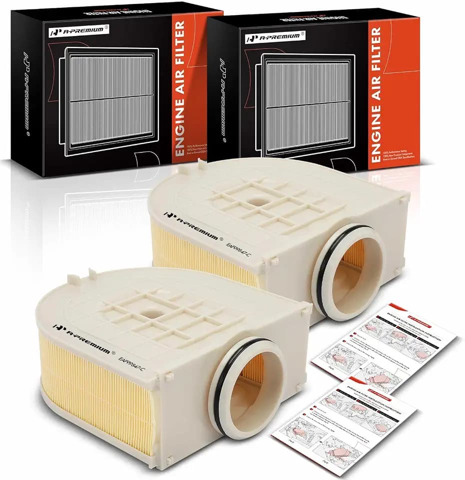 A-Premium 2-Pack Engine Air Filter Compatible with Genesis