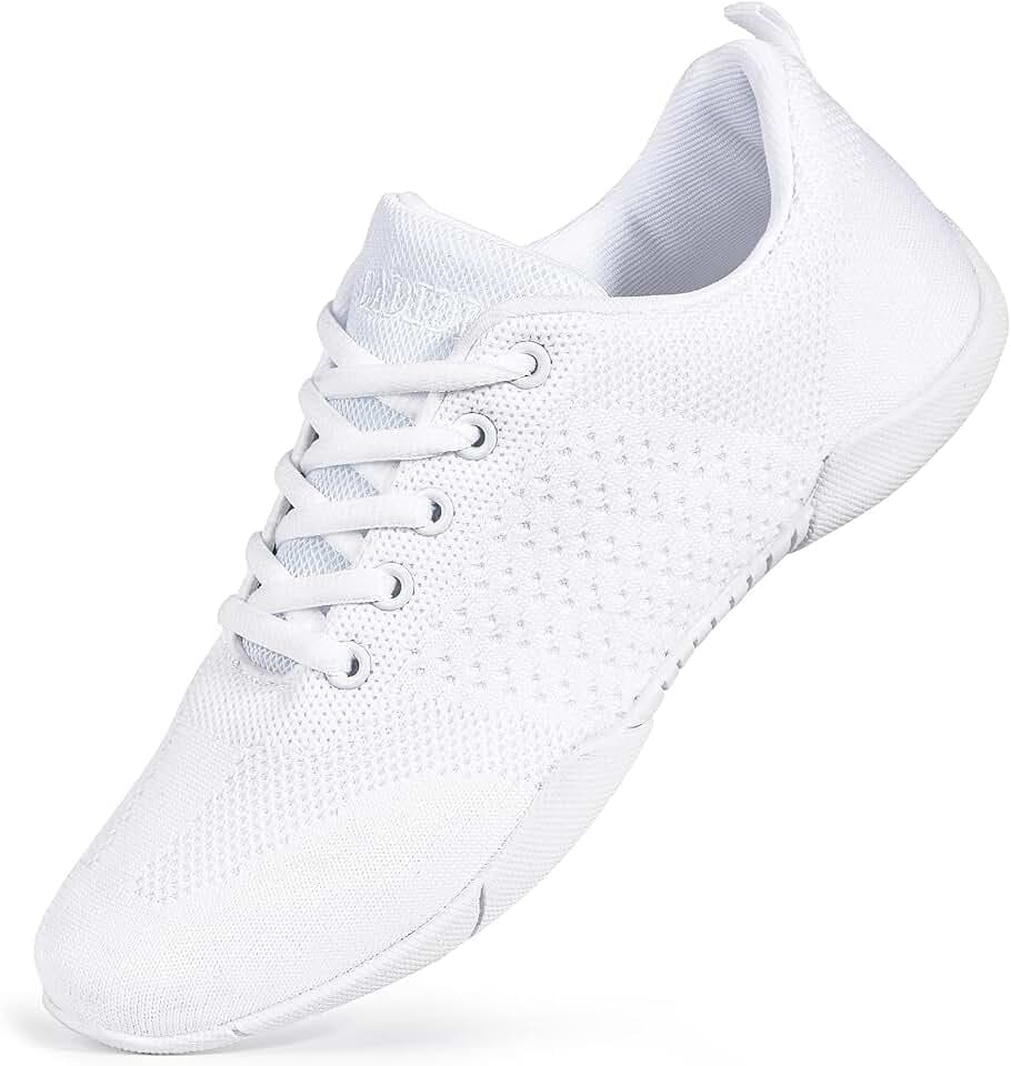 CADIDL Cheer Shoes Women White Cheerleading Dance Shoes