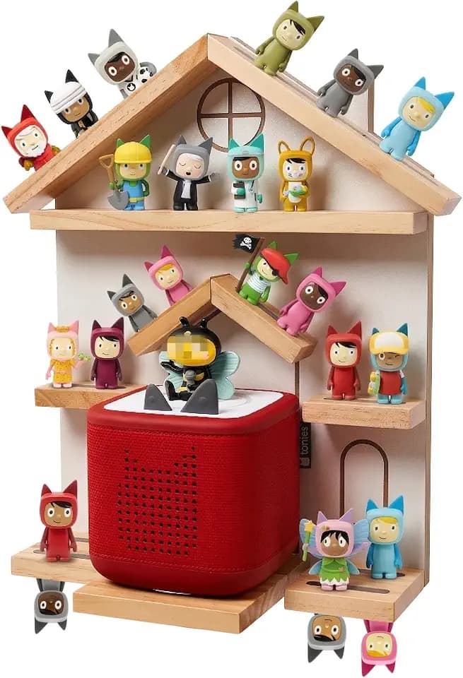 Gieanoo für Tonie Regal, Weiß Hausform Wandregal Kompatibel Toniebox 2 & 1