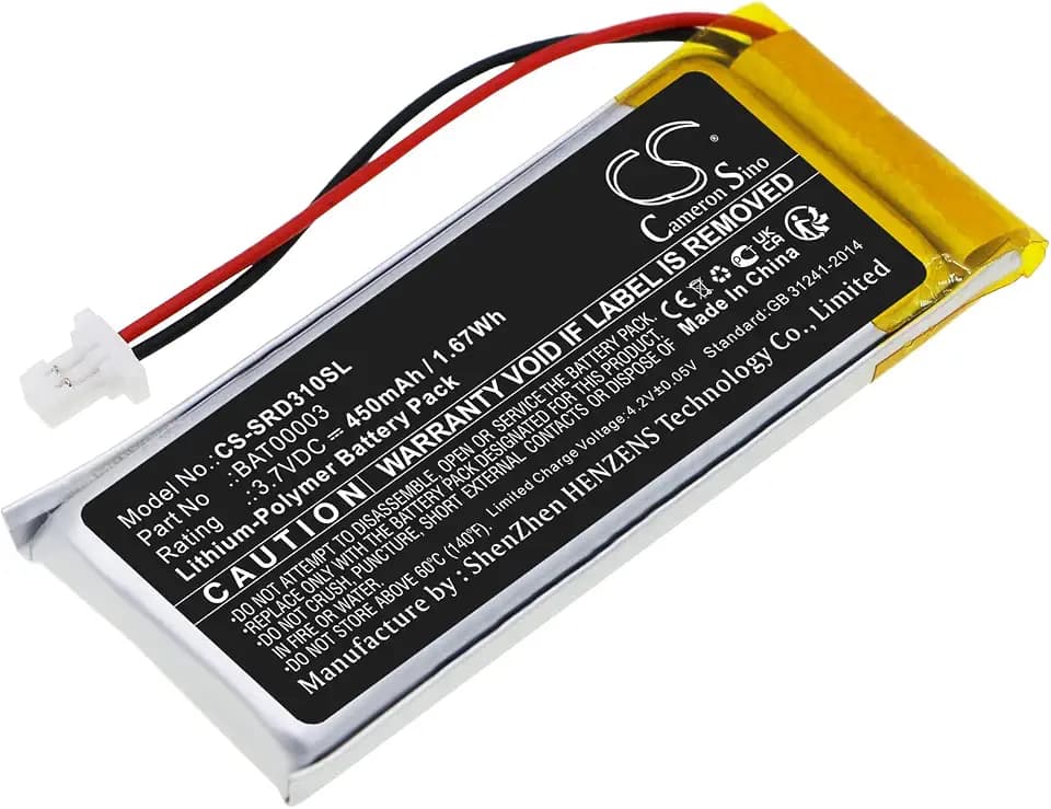 TCTK Akku 450mAh Kompatibel mit [Cardo] Q1, Q3, Rider FM, Rider Solo, Scala Rider Q3 Ersetzt BAT00003 FBA