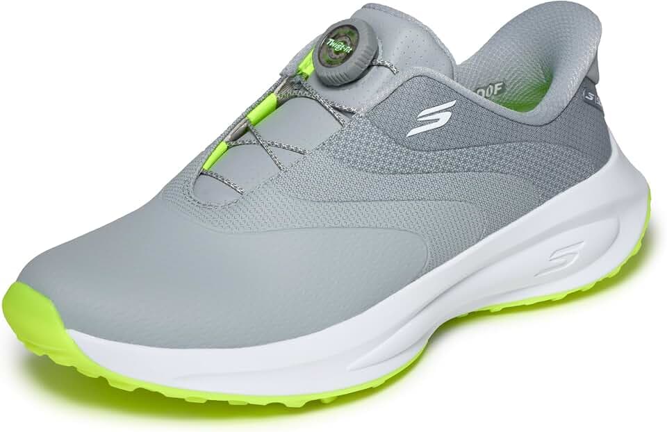 Skechers Herren Go Golf Mens Waterproof Synthetic Twist-Fit Dial Closure Spike Less Golf Shoe Slip-InTurnschuhe