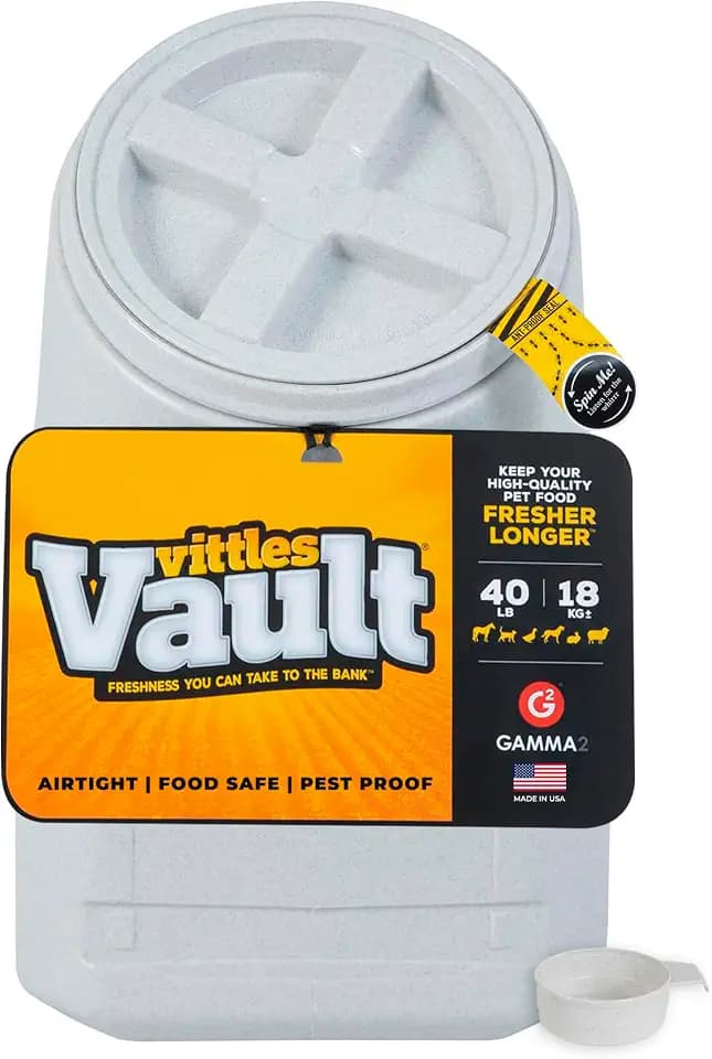 Vittles Vault Airtight Stackable Pet Food Storage Container, Up to 40lbs