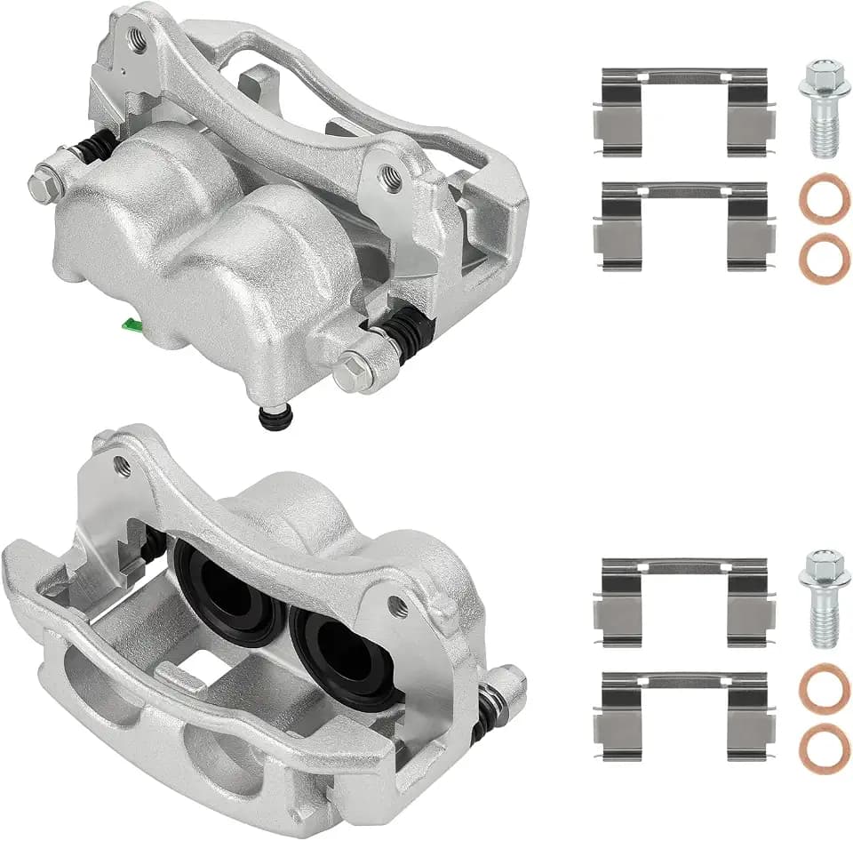 Front Brake Caliper w/Bracket for Ford 2003-2011 Ranger, 2002-2005 Explorer, 2001-2002 Explorer Sport & Sport Trac, 02-05 Mercury Mountaineer, 03-09 Mazda B2300 B3000 B4000, 18-B4758 18-B4759