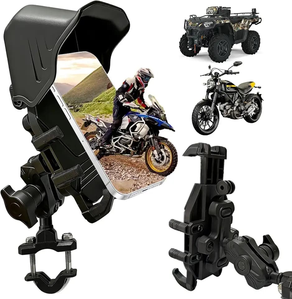 Chikia Anti-Theft ATV Phone Mount Holder,Sunshade,Waterproof,Anti-Vibration