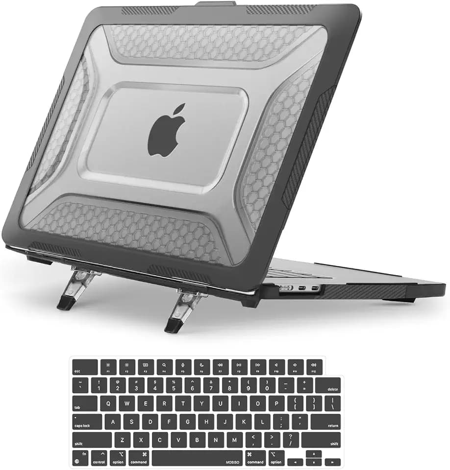 MOSISO Compatible with MacBook Air 15 inch Case M5 M4 M3 M2, Black