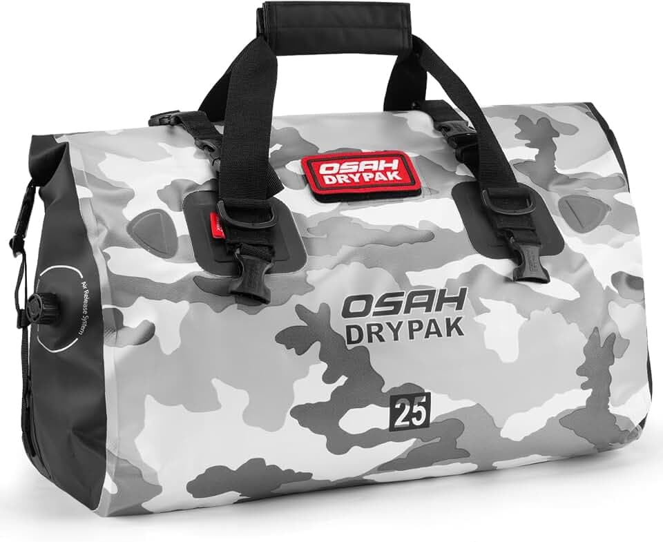 wasserdichte Rucksack Dry Bag – Wasserfeste Reisetasche Seesack, Rolltop, Großem Stauraum, Vielseitige wasserdichte Tasche für Camping, Motorrad, Bootfahren, Kajak, SUP, Strand und Angeln
