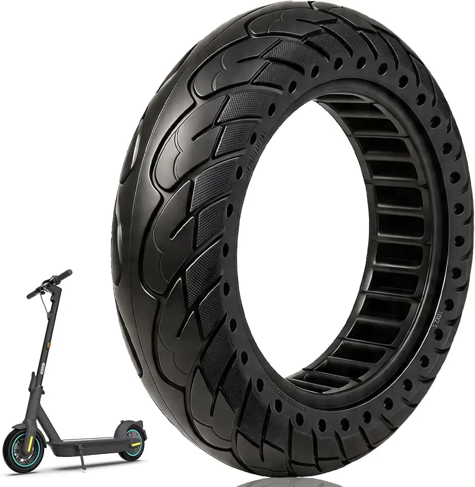 60/70-6,5 Vollgummireifen für Ninebot F2 Pro D/E3 Pro D,10x2,5 Solide Reifen für Ninebot Max G30/G30 D2/Xiaomi 5 Elektroroller 10 Zoll Vorne oder Hinten Wabenreifen Anti-Rutsch Pannensicher