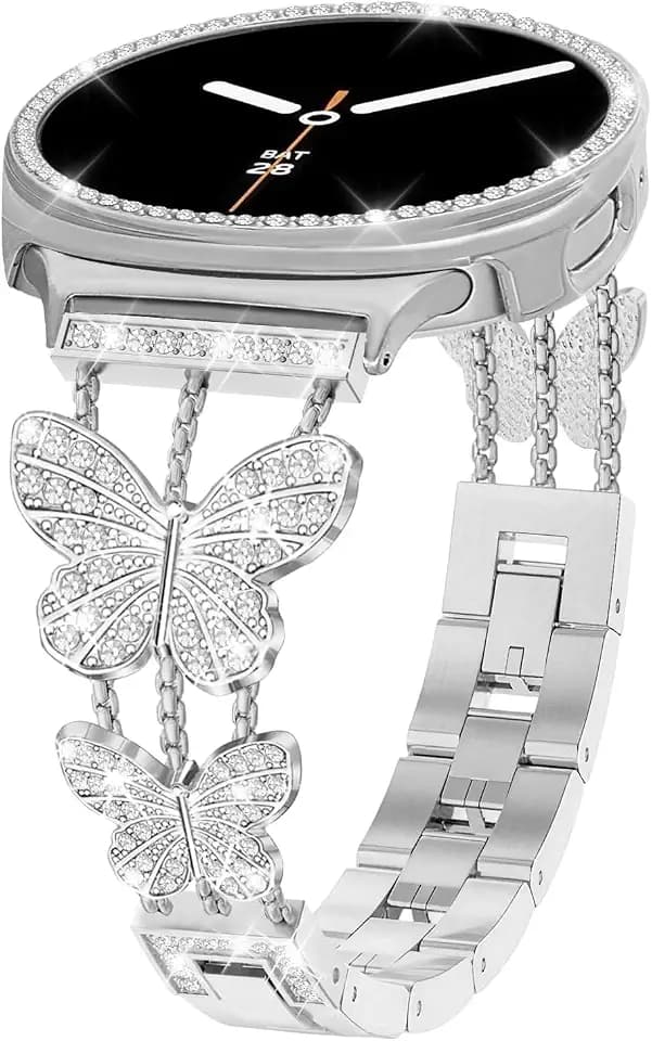 Bling Band with Case Compatible for Samsung Galaxy Watch 9/8 40mm 44mm