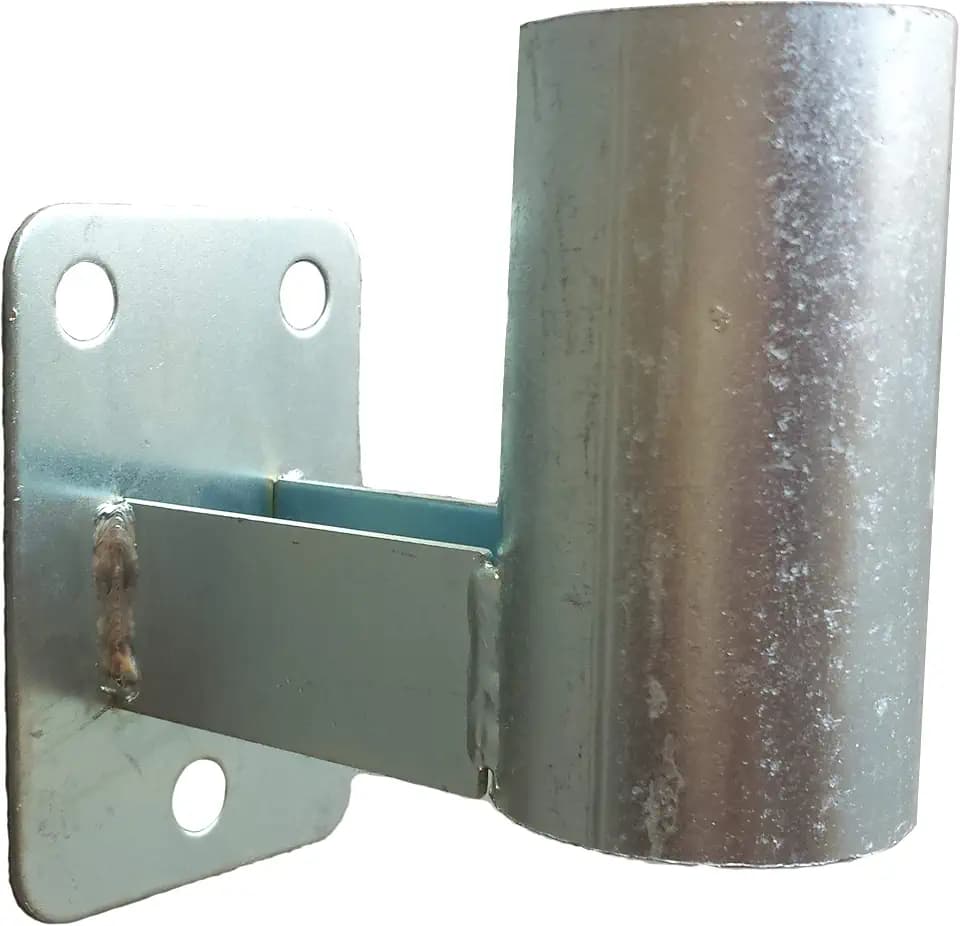 WBCM-48 Wandmontagebasis für Konvexspiegel mit Befestigungsbügel für 48mm Stangen.
