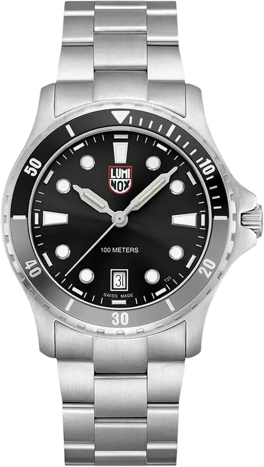 Luminox Sport Timer 0940 Herren-Sportuhr – 40 mm, Schweizer Quarzwerk, Edelstahlarmband, Saphirglas, Leuchtanzeige, 100 m wasserdicht, XS.0943