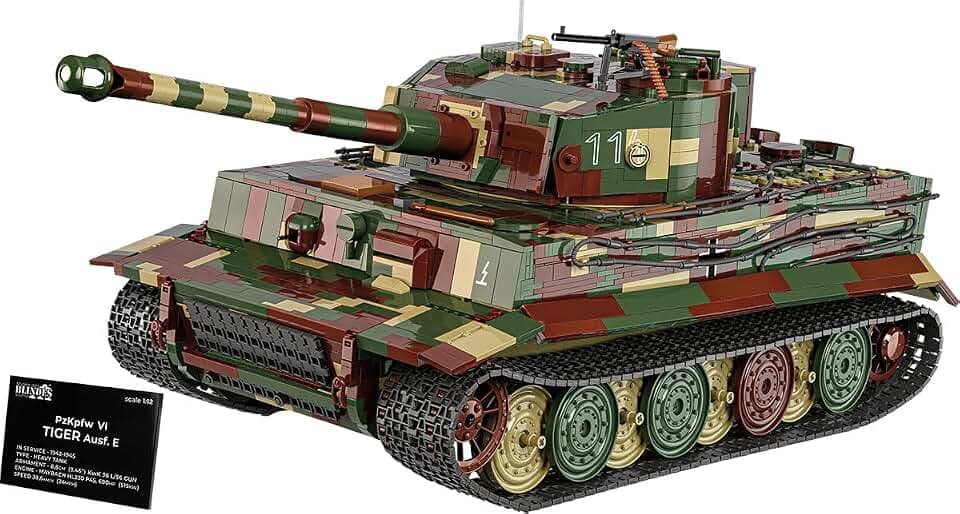 COBI PzKpfw.VI Tiger 2 in 1, Maßstab 1:12, 8000 Teile, Sammlermodell