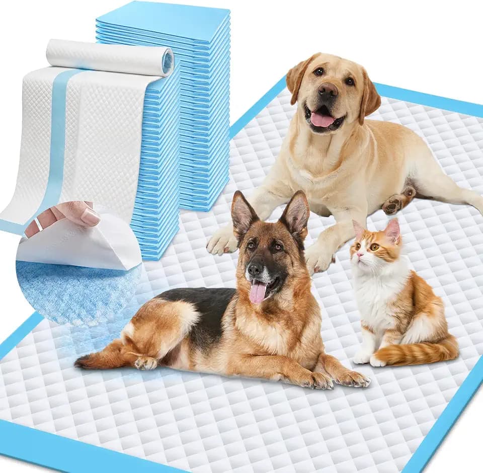 iweepet 4XL Puppy Pads 36"x51" 40 Count, Pee Pads for Large Dogs & Multi-pet Families, Ultra Absorbent & Quick-Dry, Disposable Pet Training Pads for Doggie, Cat , Leakproof Incontinence Underpads