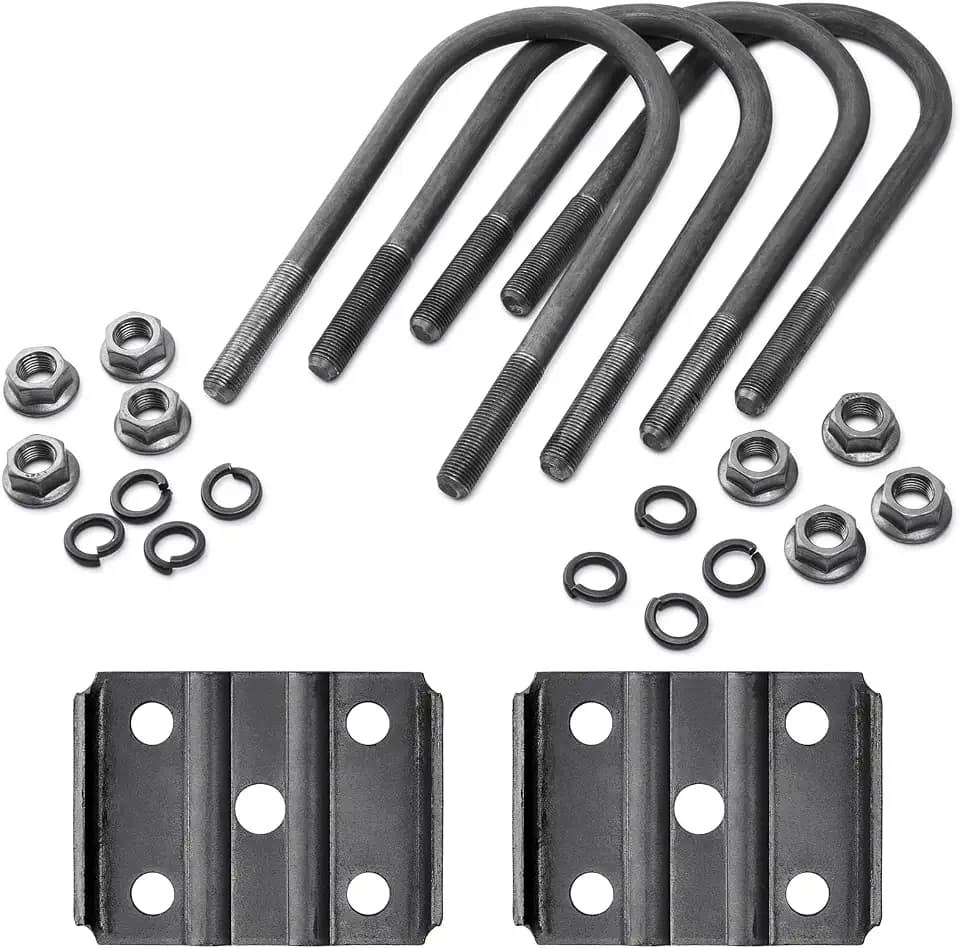 SPARKWHIZ Trailer U Bolt Kit for 3,500 lbs. 6 1/4" Long