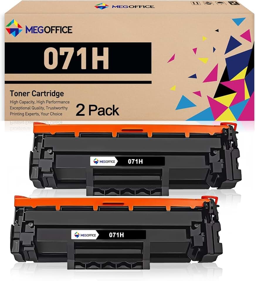071 Black Toner Cartridge High Yield Replacement for Canon 071H