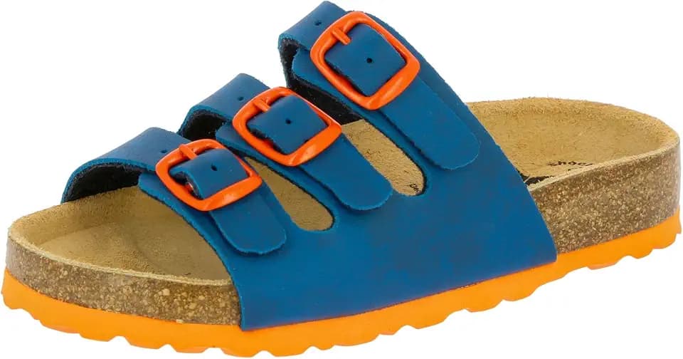 Lico Unisex Kinder Bioline Kids 3-schnaller Pantoletten