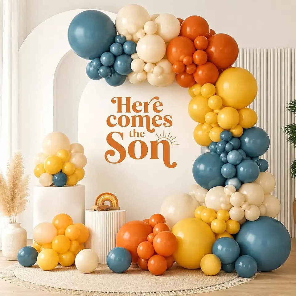 Here Comes the Son Balloon Arch Garland Kit Back to School Party Decoration