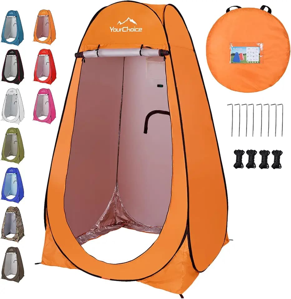 Your Choice Pop Up Shower Tent 47.2" Wx74.8/82.7" H Privacy Changing Tent
