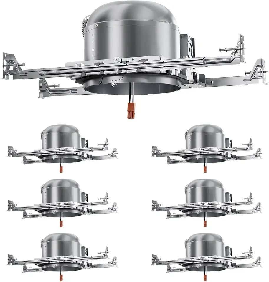 6 Pack 6 Inch Recessed Lighting Housing,Can Light Housing